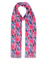 Multicolor Floral Stole & Pocket Square Set - TOSSIDO