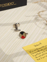 Multicolor Geometric Cufflinks - TOSSIDO