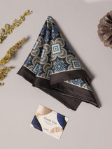 Multicolor Geometric Silk Pocket Square - TOSSIDO