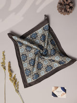 Multicolor Geometric Silk Pocket Square - TOSSIDO