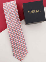 Multicolor Geometric Woven Necktie - TOSSIDO