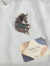 Multicolor Horse Brooch - TOSSIDO