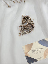 Multicolor Horse Brooch - TOSSIDO