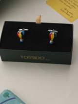 Multicolor Hot Air Baloon Cufflinks - TOSSIDO