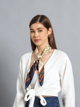 Multicolor Linked Chains Short Scarf - TOSSIDO