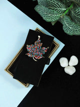 Multicolor Metal Leaf Brooch - TOSSIDO