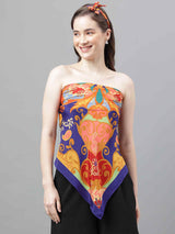 Multicolor Multipattern Scarf & Scarf Bag Set - TOSSIDO