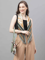 Multicolor Novelty Scarf & Scarf Bag Set - TOSSIDO