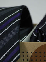 Multicolor Stripe Necktie & Pocket Square Giftset - TOSSIDO
