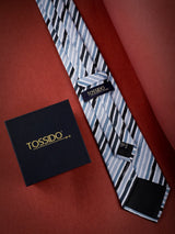 Multicolor Stripe Printed Necktie - TOSSIDO