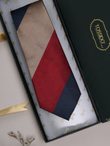 Multicolor Stripes Woven Silk Necktie - TOSSIDO