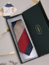 Multicolor Stripes Woven Silk Necktie - TOSSIDO
