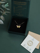 Multicolour Butterfly Pendant Necklace