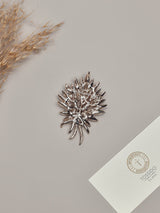 Multicolour Leaf Spray Brooch - TOSSIDO