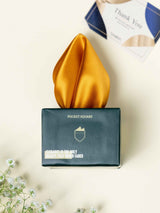 Mustard Gold Satin Finish Pocket Square - TOSSIDO