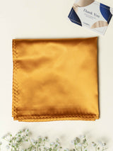 Mustard Gold Satin Finish Pocket Square - TOSSIDO