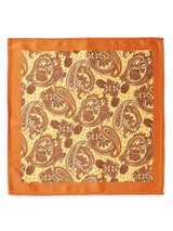 Mustard Paisley Stole & Pocket Square Set - TOSSIDO