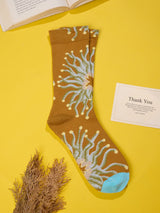 Mustard Sea Anemone Socks - TOSSIDO