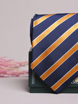 Navy & Gold Stripe Necktie