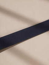 Navy Blue & Black Reversible Leather Belt - TOSSIDO