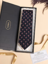 Navy Blue Flamingo Performance Silk™ Necktie - TOSSIDO