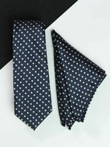 Navy Blue Necktie & Pocket Square Giftset - TOSSIDO