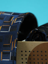 Navy Blue Necktie & Pocket Square Giftset - TOSSIDO