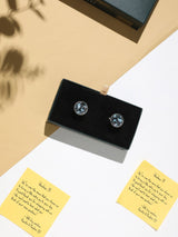 Navy Blue Paisley Cufflinks - TOSSIDO