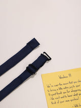 Navy Blue Satin Poly Bow Tie - TOSSIDO