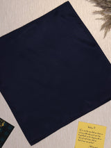 Navy Blue Solid Pocket Square - TOSSIDO
