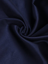 Navy Blue Solid Pocket Square - TOSSIDO