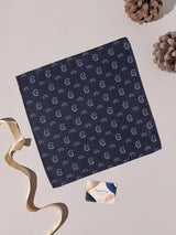 Navy Mini Paisley Performance Silk™ Pocket Square - TOSSIDO