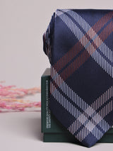 Navy Plaid Necktie