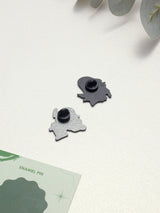No Spoons Ghost & Pizza Ghost Enamel Pin Set of 2 - TOSSIDO