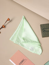 Nyanza Green Solid Silk Pocket Square - TOSSIDO