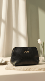 Obsidian Black JGU Signature Grand Travel Pouch - TOSSIDO