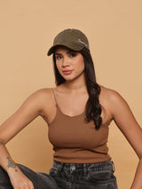 Olive Brown Soaring High Baseball Cap - TOSSIDO
