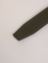 Olive Green No-Hole Men's Belt - TOSSIDO