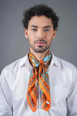 Orange City Print Neckerchief - TOSSIDO