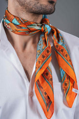 Orange City Print Neckerchief - TOSSIDO