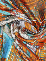 Orange City Print Neckerchief - TOSSIDO