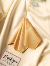 Orange Floral Jacquard Pocket Square - TOSSIDO