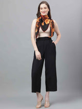 Orange Floral Scarf & Scarf Bag Set - TOSSIDO