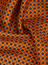 Orange Floral Silk Pocket Square - TOSSIDO