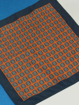 Orange Geometric Pocket Square - TOSSIDO
