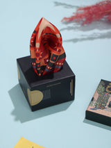 Orange Geometric Pocket Square - TOSSIDO