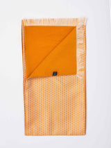 Orange Geometric Reversible Stole & Pocket Square Set - TOSSIDO