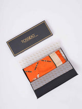 Orange Horse & Belt Printed Stole - TOSSIDO