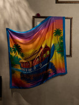Orange Kochi Houseboat City Scarf - TOSSIDO