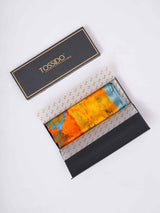 Orange Landscape Printed Stole - TOSSIDO